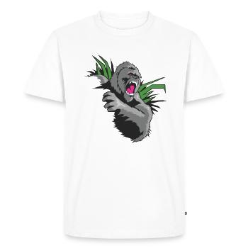 kingkong - T-shirt Premium bio Homme - blanc - Devant - Nico (187cm)