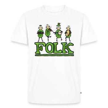 Groupe de musique folklorique - T-shirt Premium bio Homme - blanc - Devant - Nico (187cm)