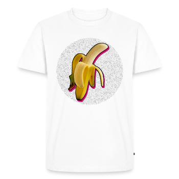 Banane sexy - T-shirt Premium bio Homme - blanc - Devant - Nico (187cm)