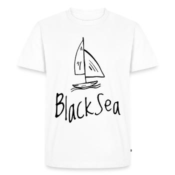 Black Sea - Men's Premium Organic T-Shirt - white - Front - Nico (187cm)