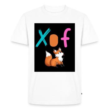Fox Hunter Design - Men's Premium Organic T-Shirt - white - Front - Nico (187cm)