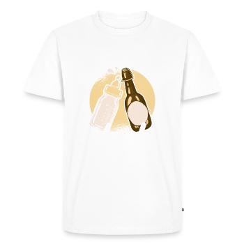 Promoted To Uncle 2024 - Men's Premium Organic T-Shirt - white - Front - Nico (187cm)