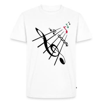 Clef avec clef - T-shirt Premium bio Homme - blanc - Devant - Nico (187cm)