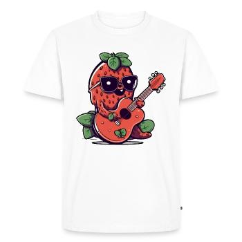 Spawning guitar player - Men's Premium Organic T-Shirt - white - Front - Nico (187cm)