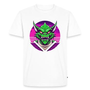 Whimsical Beast - Men's Premium Organic T-Shirt - white - Front - Nico (187cm)