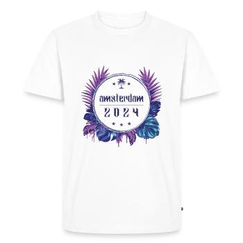 Amsterdam 2024 - Men's Premium Organic T-Shirt - white - Front - Nico (187cm)