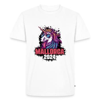 Mallorca 2024 Licorne - T-shirt Premium bio Homme - blanc - Devant - Nico (187cm)