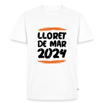 Lloret de Mar 2024 - Men's Premium Organic T-Shirt - white - Front - Nico (187cm)