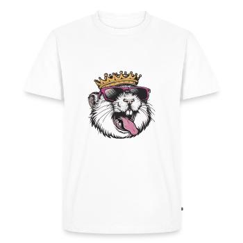 Bande dessinée Hamster - T-shirt Premium bio Homme - blanc - Devant - Nico (187cm)