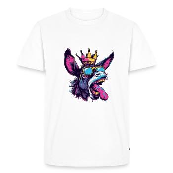 Bande dessinée de l’âne - T-shirt Premium bio Homme - blanc - Devant - Nico (187cm)