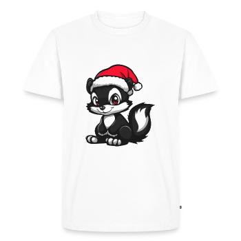 Skunk Christmas Christmas - Men's Premium Organic T-Shirt - white - Front - Nico (187cm)