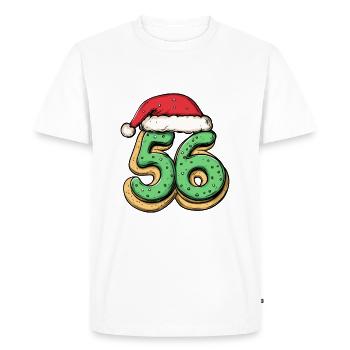 56 Number Christmas - Men's Premium Organic T-Shirt - white - Front - Nico (187cm)