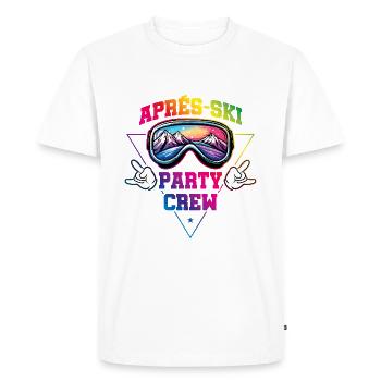 Après-ski Party Team Ski Masques de ski Montagnes - T-shirt Premium bio Homme - blanc - Devant - Nico (187cm)