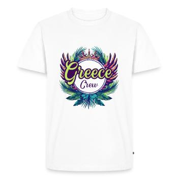Greece Crew Holidays - Men's Premium Organic T-Shirt - white - Front - Nico (187cm)