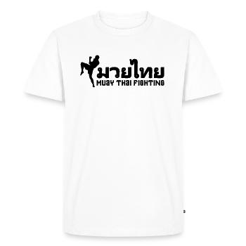Muay Thai Fighting - T-shirt Premium bio Homme - blanc - Devant - Nico (187cm)