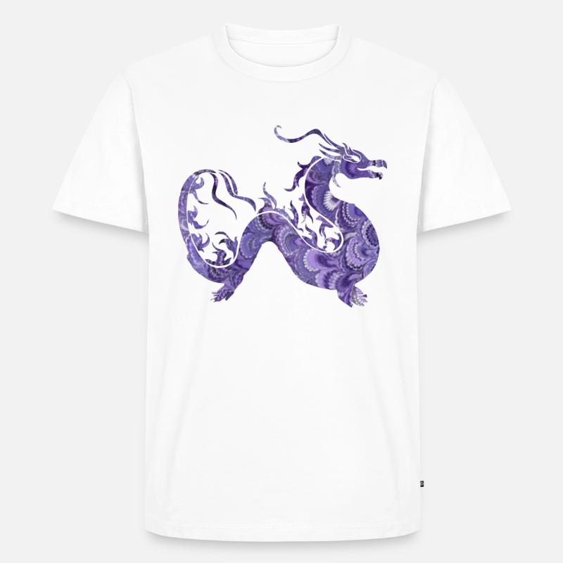 drachen e 76 - Männer Premium Bio T-Shirt - Weiß