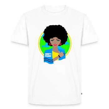 Don't forget Towel Day on May 25th! - Men's Premium Organic T-Shirt - white - Front - Nico (187cm)