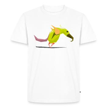 Illustration oiseau / oiseau - T-shirt Premium bio Homme - blanc - Devant - Nico (187cm)