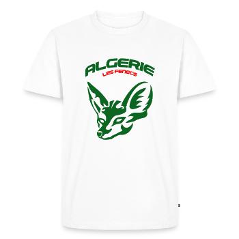 FENECSALGERIENS1 - Men's Premium Organic T-Shirt - white - Front - Nico (187cm)