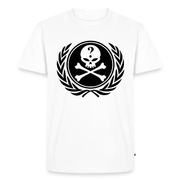 anonymous skull - T-shirt Premium bio Homme - blanc - Devant - Nico (187cm)