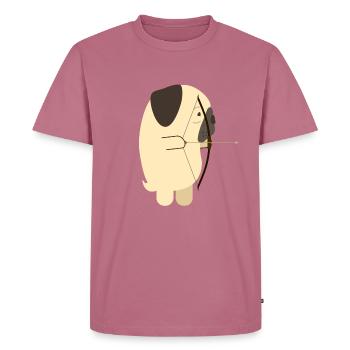 tir à l'arc - T-shirt Premium bio Homme - mauve - Devant - Nico (187cm)