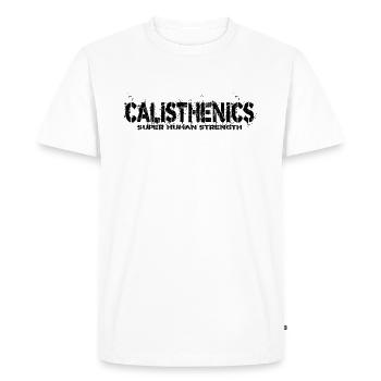 gymnastique suédoise - T-shirt Premium bio Homme - blanc - Devant - Nico (187cm)