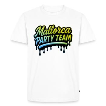 Mallorca Party Team Bunt - T-shirt Premium bio Homme - blanc - Devant - Nico (187cm)