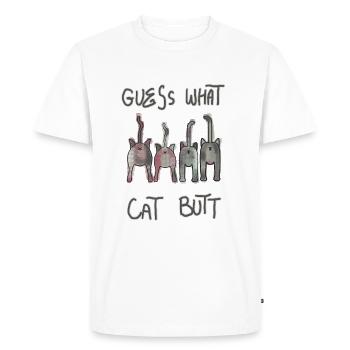 Funny cats - Men's Premium Organic T-Shirt - white - Front - Nico (187cm)