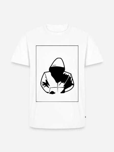 coton ouaté noir - T-shirt Premium bio Homme - blanc