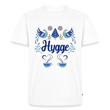 Hygge - T-shirt Premium bio Homme - blanc - Devant - Nico (187cm)
