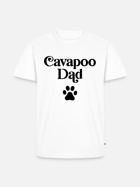 Cavapoo Dad - Men's Premium Organic T-Shirt - white