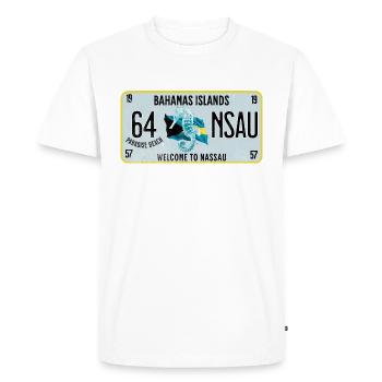 Welcome to Nassau Bahamas - T-shirt Premium bio Homme - blanc - Devant - Nico (187cm)