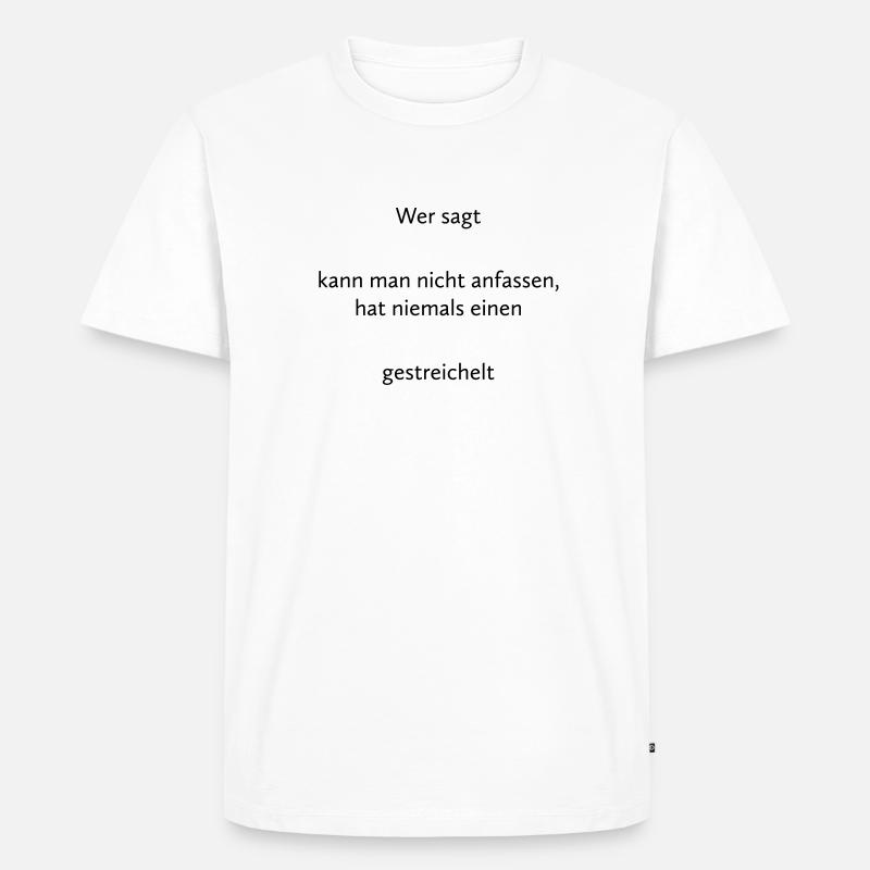 Hunde Spruch: Rhodesian Ridgeback Glück - Männer Premium Bio T-Shirt - Weiß