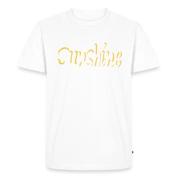 Sunshine - Men's Premium Organic T-Shirt - white - Front - Nico (187cm)