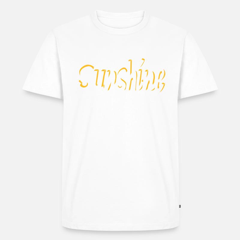 Sunshine - Männer Premium Bio T-Shirt - Weiß