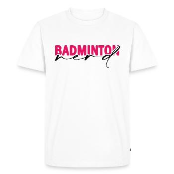 Badminton Federball - T-shirt Premium bio Homme - blanc - Devant - Nico (187cm)