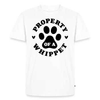 Property of a Whippet - Men's Premium Organic T-Shirt - white - Front - Nico (187cm)