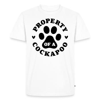 Property of a Cockapoo - Men's Premium Organic T-Shirt - white - Front - Nico (187cm)