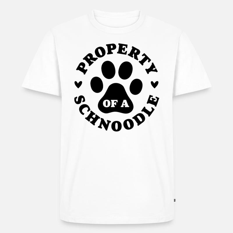 Eigentum eines Schnoodles - Männer Premium Bio T-Shirt - Weiß