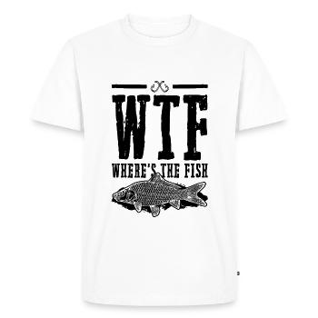 Fishing Angeln Fischen - Men's Premium Organic T-Shirt - white - Front - Nico (187cm)