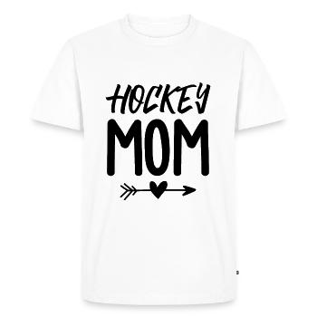 Hockey hockey maman maman - T-shirt Premium bio Homme - blanc - Devant - Nico (187cm)