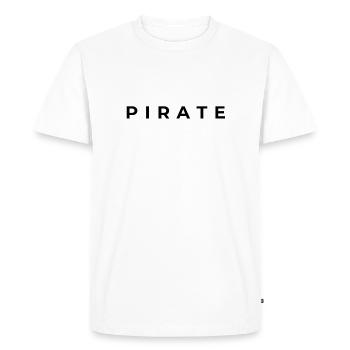 PIRATE BOOBA - T-shirt Premium bio Homme - blanc - Devant - Nico (187cm)