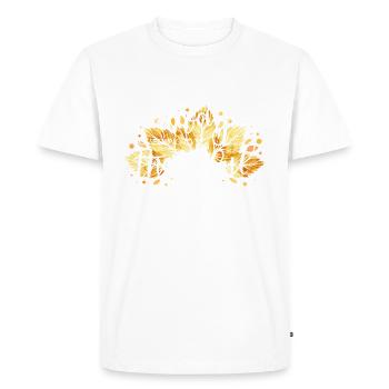 Thanksgiving Harvest Autumn Foliage Grateful - Men's Premium Organic T-Shirt - white - Front - Nico (187cm)