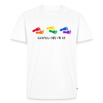 LGBT rainbow lgbtq - Men's Premium Organic T-Shirt - white - Front - Nico (187cm)