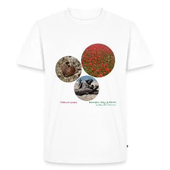 Nature lovers - T-shirt Premium bio Homme - blanc - Devant - Nico (187cm)