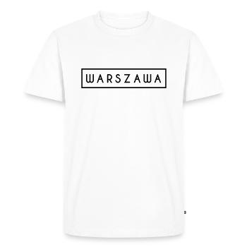 Polska Warszawa Varsovie Varsovie cadeaux - T-shirt Premium bio Homme - blanc - Devant - Nico (187cm)
