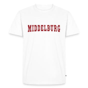 Middelburg - T-shirt Premium bio Homme - blanc - Devant - Nico (187cm)