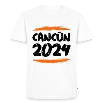 Cancun 2024 - Men's Premium Organic T-Shirt - white - Front - Nico (187cm)