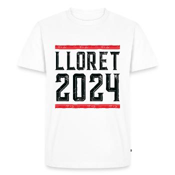 Lloret de Mar 2024 - T-shirt Premium bio Homme - blanc - Devant - Nico (187cm)