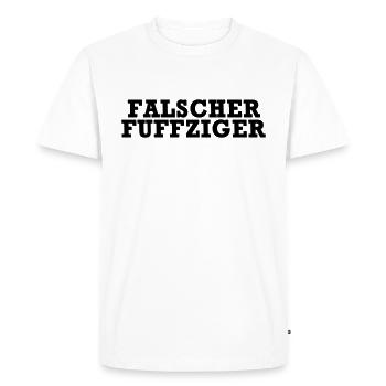 Wrong fuffziger - Men's Premium Organic T-Shirt - white - Front - Nico (187cm)